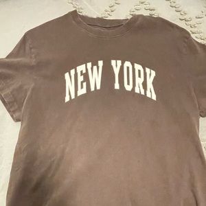 Brown pacsun New York t-Shirt